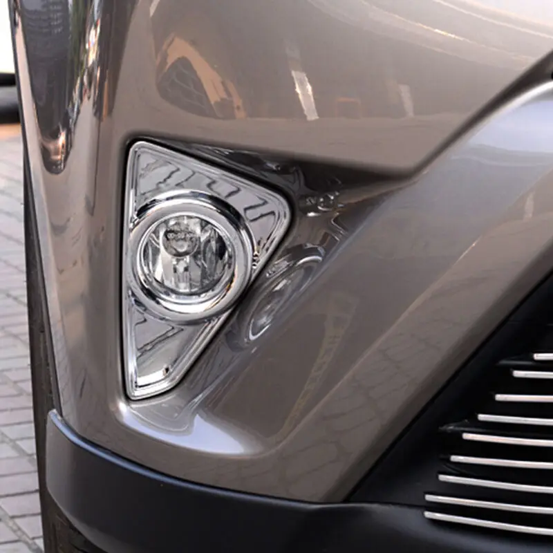 ABS Chrome For Toyota RAV4 2017 2018 Front Head Fog Light Lamp Molding Garnish Bezel Frame Bumper Cover Trim sticker Car Styling
ABS Chrome For Toyota RAV4 2017 2018 Front Head Fog Light Lamp Molding Garnish Bezel Frame Bumper Cover Trim sticker Car Styling