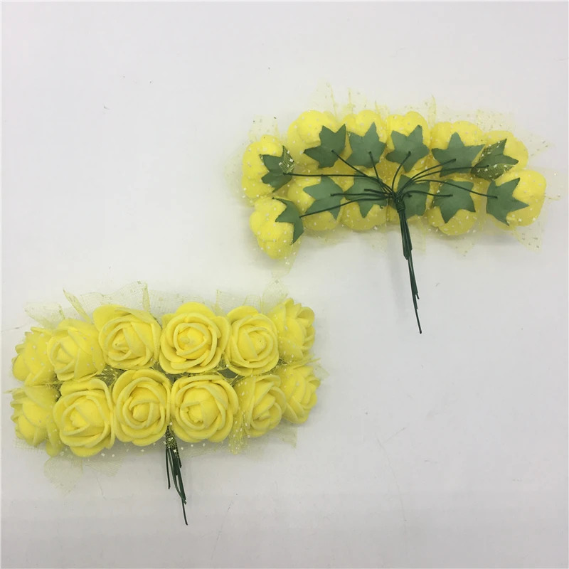 24pcs Two Bundles Yellow Mini Rose Foam Fake Flower Roses Head Artificial Flowers Wedding Party Christmas Decoration
24pcs Two Bundles Yellow Mini Rose Foam Fake Flower Roses Head Artificial Flowers Wedding Party Christmas Decoration