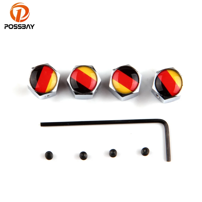 POSSBAY 4x Germany Flag Theftproof Stainless Steel Silver Car Wheel Tire Valves Tyre Stem Air Caps Airtight Cover Car Tires
POSSBAY 4x Germany Flag Theftproof Stainless Steel Silver Car Wheel Tire Valves Tyre Stem Air Caps Airtight Cover Car Tires