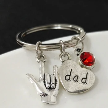 I Give My Father The Best Present Father's Daybracelet Keyring Heart Keydangle Birthstone Keyfob Hand DaD Love Gesture Keychain
I Give My Father The Best Present Father's Daybracelet Keyring Heart Keydangle Birthstone Keyfob Hand DaD Love Gesture Keychain