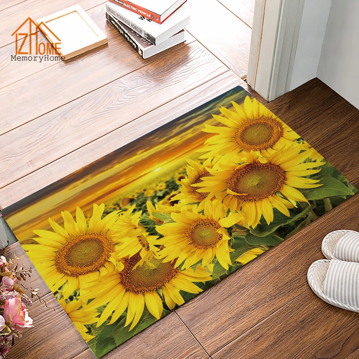Memory Home Beautiful Sunflower Non-woven Fabric Non-slip Indoor Home Bathroom Kitchen Rug Plant Flower Print Doormat Floor Mat
Memory Home Beautiful Sunflower Non-woven Fabric Non-slip Indoor Home Bathroom Kitchen Rug Plant Flower Print Doormat Floor Mat