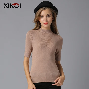 XIKOI Wool Soft Elastic Sweaters and Pullovers Heap Collar Short Sleeves Autumn Women Sweater Female Brand jumpers Pullover
XIKOI Wool Soft Elastic Sweaters and Pullovers Heap Collar Short Sleeves Autumn Women Sweater Female Brand jumpers Pullover