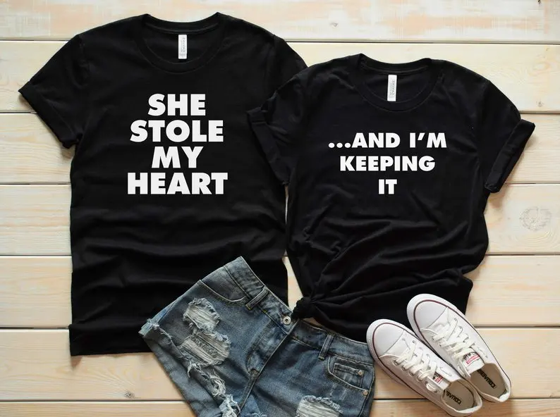 Skuggnas She Stole My Heart and I'm keeping It His And Hers Matching tees Couple gift Wedding Gift Fashion t shirts drop ship
Skuggnas She Stole My Heart and I'm keeping It His And Hers Matching tees Couple gift Wedding Gift Fashion t shirts drop ship