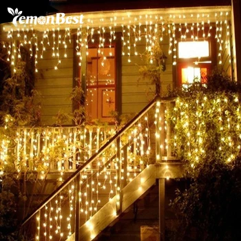 String lights Christmas outdoor decoration Droop 0.3-0.5m curtain icicle string led lights 220V Garden Xmas Wedding Party
String lights Christmas outdoor decoration Droop 0.3-0.5m curtain icicle string led lights 220V Garden Xmas Wedding Party