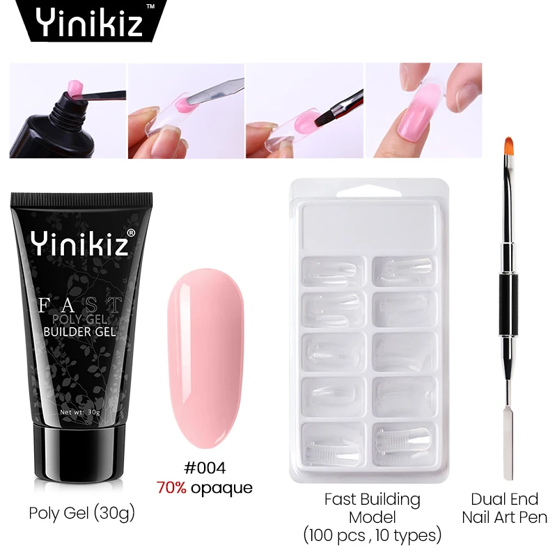 Yinikiz 3 Pcs Nail Art Polygel Set Transparent Clear Camouflage Color Fibre Glass Jelly UV Quick Building Nail Extend Gum Acryli
Yinikiz 3 Pcs Nail Art Polygel Set Transparent Clear Camouflage Color Fibre Glass Jelly UV Quick Building Nail Extend Gum Acryli