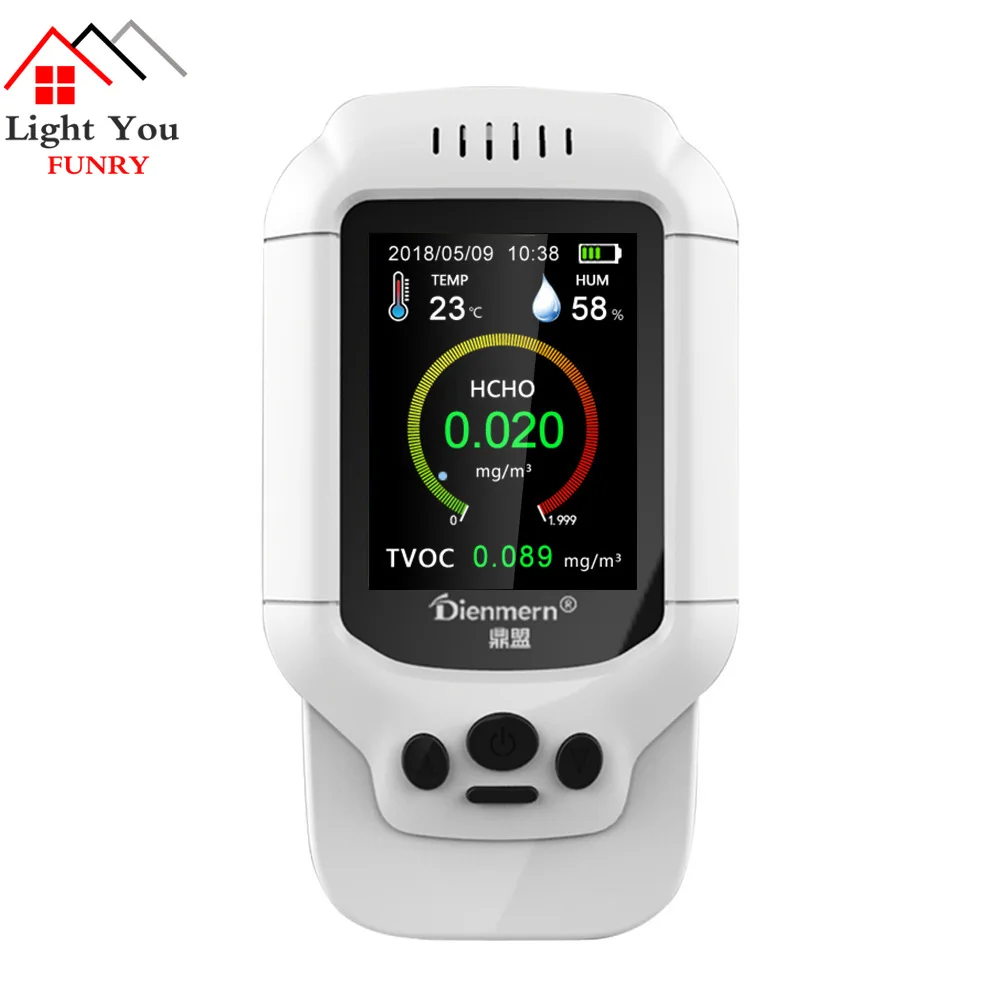 Temperature Humidity Meter Gas Analyzer Home Protection Air Quality Monitor HCHO TVOC Detector
Temperature Humidity Meter Gas Analyzer Home Protection Air Quality Monitor HCHO TVOC Detector