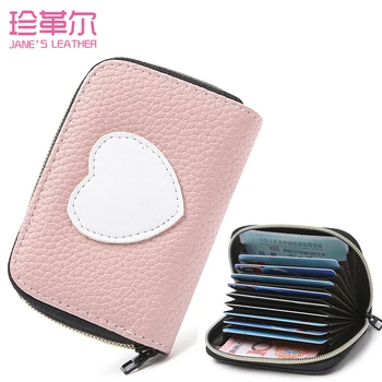 JANE'S LEATHER Fashion Sweet Love Woman's Card Holder Business Credit ID Bank Cards Wallet Case Coin Purse Carteira Mujer Female
JANE'S LEATHER Fashion Sweet Love Woman's Card Holder Business Credit ID Bank Cards Wallet Case Coin Purse Carteira Mujer Female