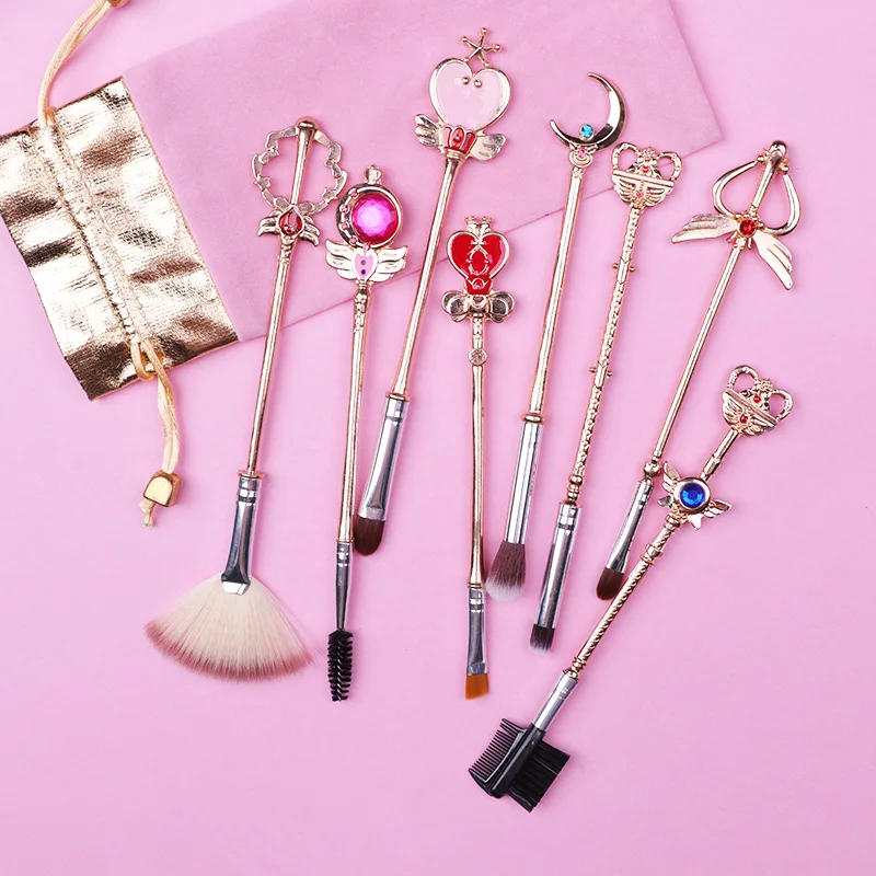 AiceBeu Sailor Moon Sakura Cosmetic Brush Makeup Brushes Set 8pcs Tools kit Eye Liner Shader Natural-Synthetic Pink Hair Tool
AiceBeu Sailor Moon Sakura Cosmetic Brush Makeup Brushes Set 8pcs Tools kit Eye Liner Shader Natural-Synthetic Pink Hair Tool
