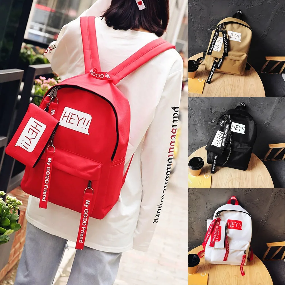 Trend Women Backpack Korea Style Female College Students Back Pack Large Capacity Letter Pattern Printing Girls Knapsack
Trend Women Backpack Korea Style Female College Students Back Pack Large Capacity Letter Pattern Printing Girls Knapsack