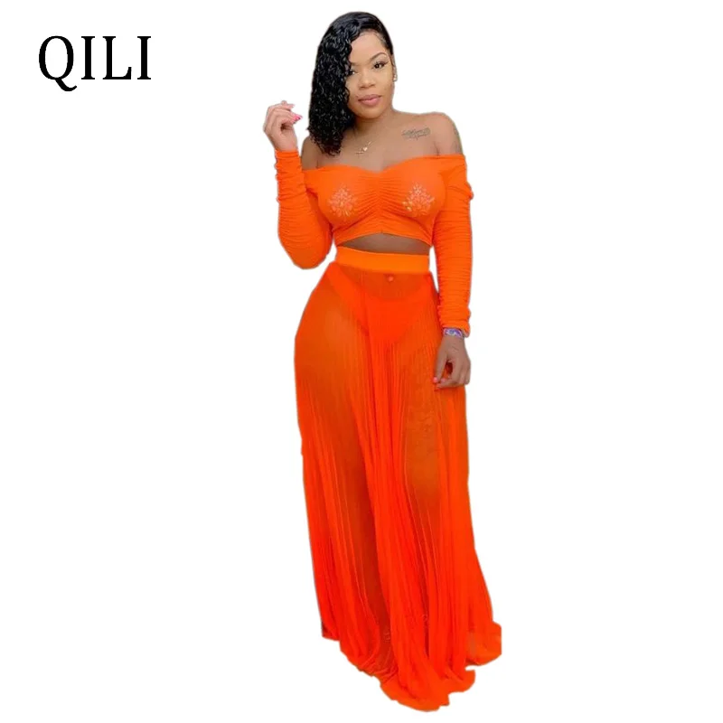 QILI Women Off The Shoulder Dress Two Piece Set Long Sleeve Loose Long Maxi Dresses Casual Womens Sets Dress Elegant
QILI Women Off The Shoulder Dress Two Piece Set Long Sleeve Loose Long Maxi Dresses Casual Womens Sets Dress Elegant