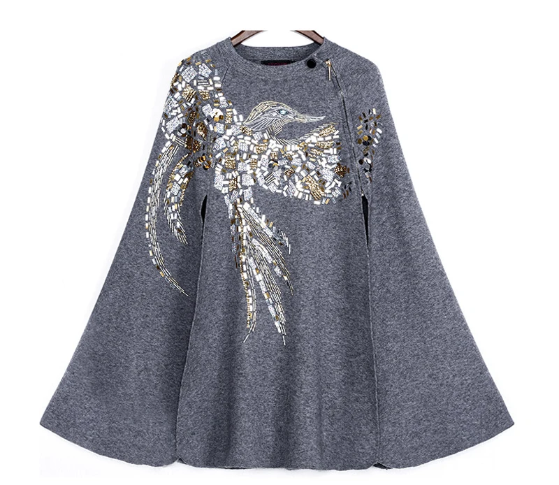 معطف شتوي محاك بالعباءه من الكشمير برسم طير النسر مطرز يدويا مطرز بالترتر للنساء معطف باكمام جديد كولكشن شتوي تريند معطف شتوي محاك بالعباءه من الكشمير برسم طير النسر مطرز يدويا مطرز بالترتر للنساء معطف باكمام جديد كولكشن شتوي تريند