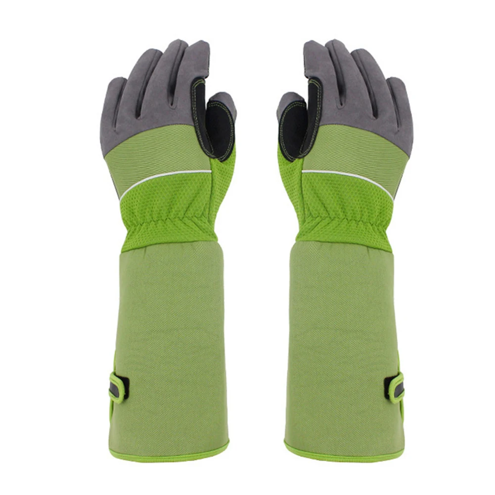 1 Pair Anti Stab Gardening Labor Pruning Working Thicken Long Sleeve Security Wrist Protection Printed Trimming Gloves Planting |