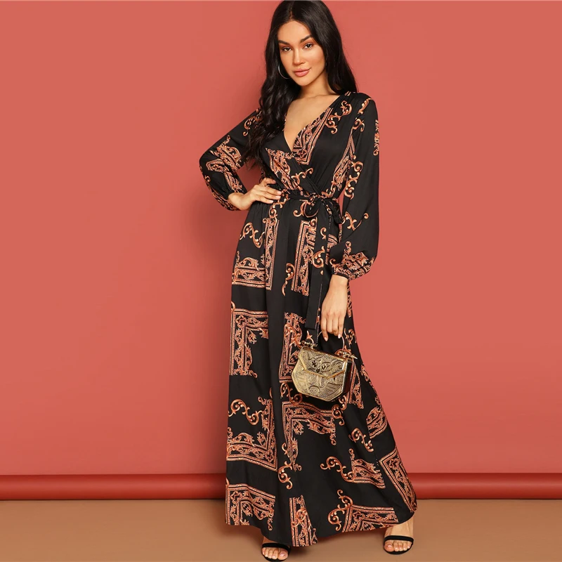Fanco V Neck Scarf Prin Belted Wrap Dress Casual Mulheres Primavera Senhoras Vestidos De Festa De Manga Longa Maxi Vestido
Fanco V Neck Scarf Prin Belted Wrap Dress Casual Mulheres Primavera Senhoras Vestidos De Festa De Manga Longa Maxi Vestido