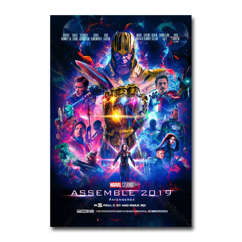 Avengers End Game Movie Canvas Poster Wall Art Print Painting 20x30 60x90cm Wallpaper Decorative Wall Picture for Living Room
Avengers End Game Movie Canvas Poster Wall Art Print Painting 20x30 60x90cm Wallpaper Decorative Wall Picture for Living Room