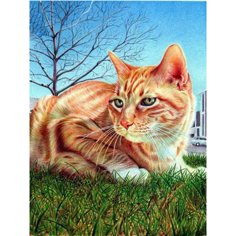 YIKEE Diamond Painting Ginger Cat Flower Home Decor Drill Resin DIY Mosaic Diamond Embroidery Flowers y451
YIKEE Diamond Painting Ginger Cat Flower Home Decor Drill Resin DIY Mosaic Diamond Embroidery Flowers y451