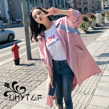 UHYTGF Spring Summer New Women Clothes 2019 Trench coat for women Plus size long coat Thin loose long-sleeved top Open Stitch111
UHYTGF Spring Summer New Women Clothes 2019 Trench coat for women Plus size long coat Thin loose long-sleeved top Open Stitch111