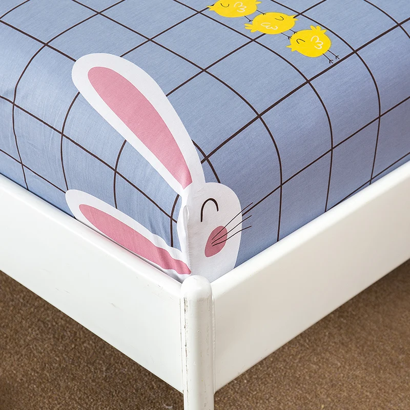 3-Pieces-Cute-Cartoon-Fitted-Sheet-Set-Lovely-Rabbit-Printed-Bed-Sheets-Single-Double-100%-Cotton-Bed-Sheet-with-Elastic-Band-1