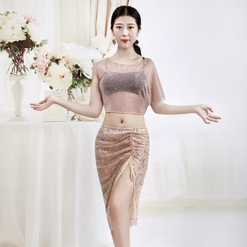 Bellydance Costume Mesh Sequins Oriental Dance Costumes Indian Bollywood Women Training Clothes Performance Wear Ladies DNV11710
Bellydance Costume Mesh Sequins Oriental Dance Costumes Indian Bollywood Women Training Clothes Performance Wear Ladies DNV11710