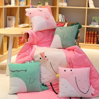 Candice guo plush toy stuffed doll cartoon animal dinosaur crocodile unicorn chick pillow cushion to be blanket rest quilt 1pc
Candice guo plush toy stuffed doll cartoon animal dinosaur crocodile unicorn chick pillow cushion to be blanket rest quilt 1pc