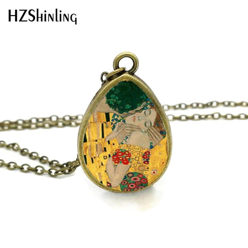 2017 New The Kiss Gustav Klimt Necklace Mother and Child Tear Drop Pendant Painting Jewelry Vintage Glass Necklaces
2017 New The Kiss Gustav Klimt Necklace Mother and Child Tear Drop Pendant Painting Jewelry Vintage Glass Necklaces