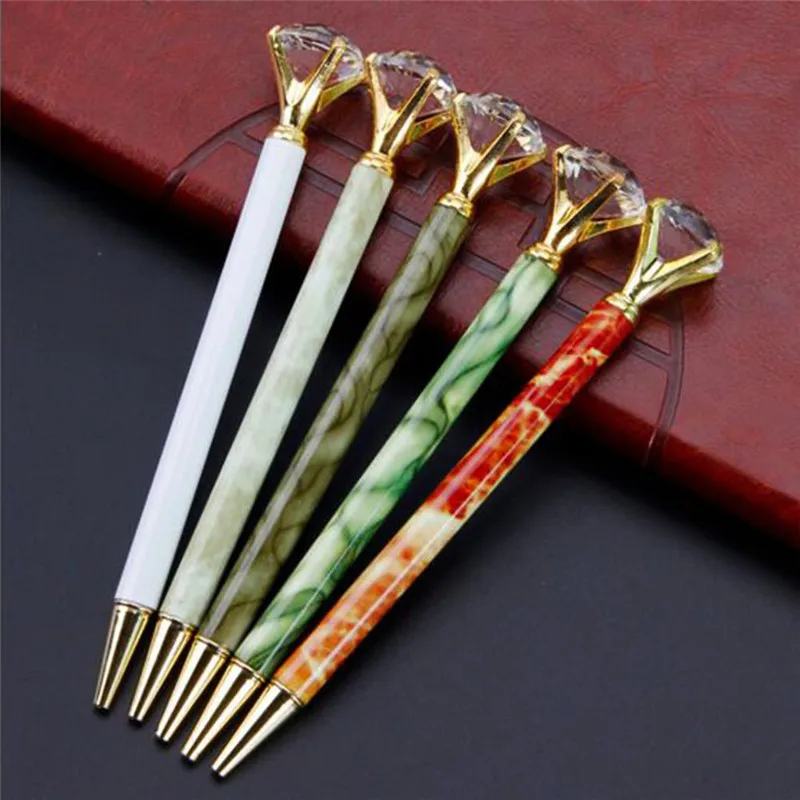 1Pc Crystal Diamond Ballpoint Pen Creative Marble Pattern Pen Writing Stationery Office School Ball Pen Gifts Signature Pens
1Pc Crystal Diamond Ballpoint Pen Creative Marble Pattern Pen Writing Stationery Office School Ball Pen Gifts Signature Pens