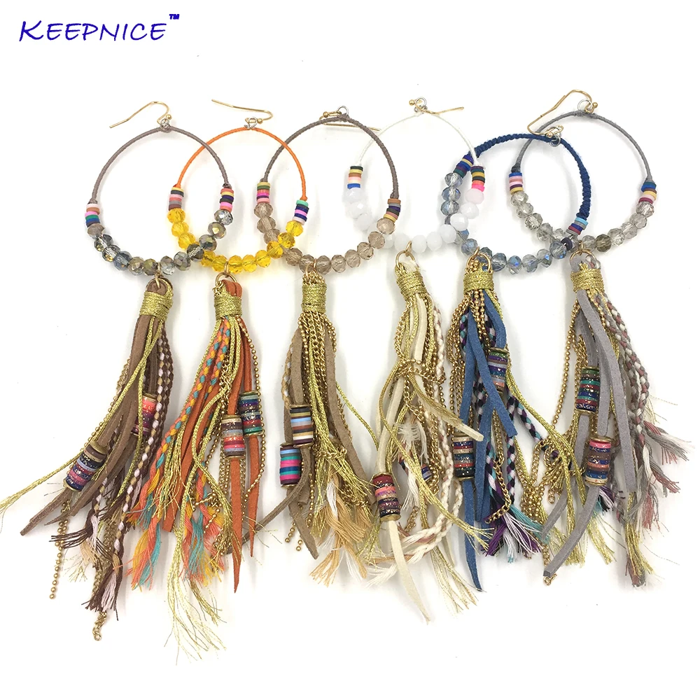 Long fringe dangle earring crystal beaded leather long tassel earrings chandelier earrings colorful bohemian summer earrings
Long fringe dangle earring crystal beaded leather long tassel earrings chandelier earrings colorful bohemian summer earrings
