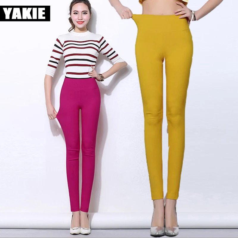 2017 Spring summer candy color women pants high elastic waist stretch cotton formal pencil pants female trousers Plus size 5XL
2017 Spring summer candy color women pants high elastic waist stretch cotton formal pencil pants female trousers Plus size 5XL