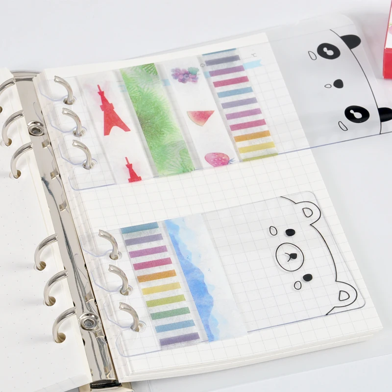A6/A5 PVC Washi Tape Sheet Planner Accessories Dividers Subpackage Plate For Spiral Notebook Iner Page Binder
A6/A5 PVC Washi Tape Sheet Planner Accessories Dividers Subpackage Plate For Spiral Notebook Iner Page Binder