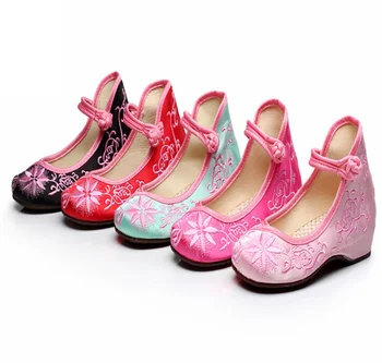 Summer Chinese Style Children Dancing Shoes Casual Comfortable Kid Flat Princess Shoes Handmade Children's embroidered ShoesZ879
Summer Chinese Style Children Dancing Shoes Casual Comfortable Kid Flat Princess Shoes Handmade Children's embroidered ShoesZ879
