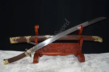 HIGH QUALITY 38' DAMASCUS FOLDED STEEL BLADE SHARP ROSEWOOD PHOENIX CHINESE QING SWORD
HIGH QUALITY 38' DAMASCUS FOLDED STEEL BLADE SHARP ROSEWOOD PHOENIX CHINESE QING SWORD