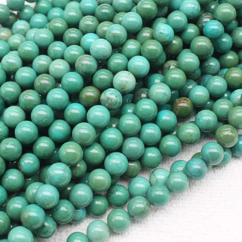 

Natural Turquoises Round beads 4-12mm 15inch per strand, DIY Jewelry Making Beads ,We provide mixed wholesale for all items!