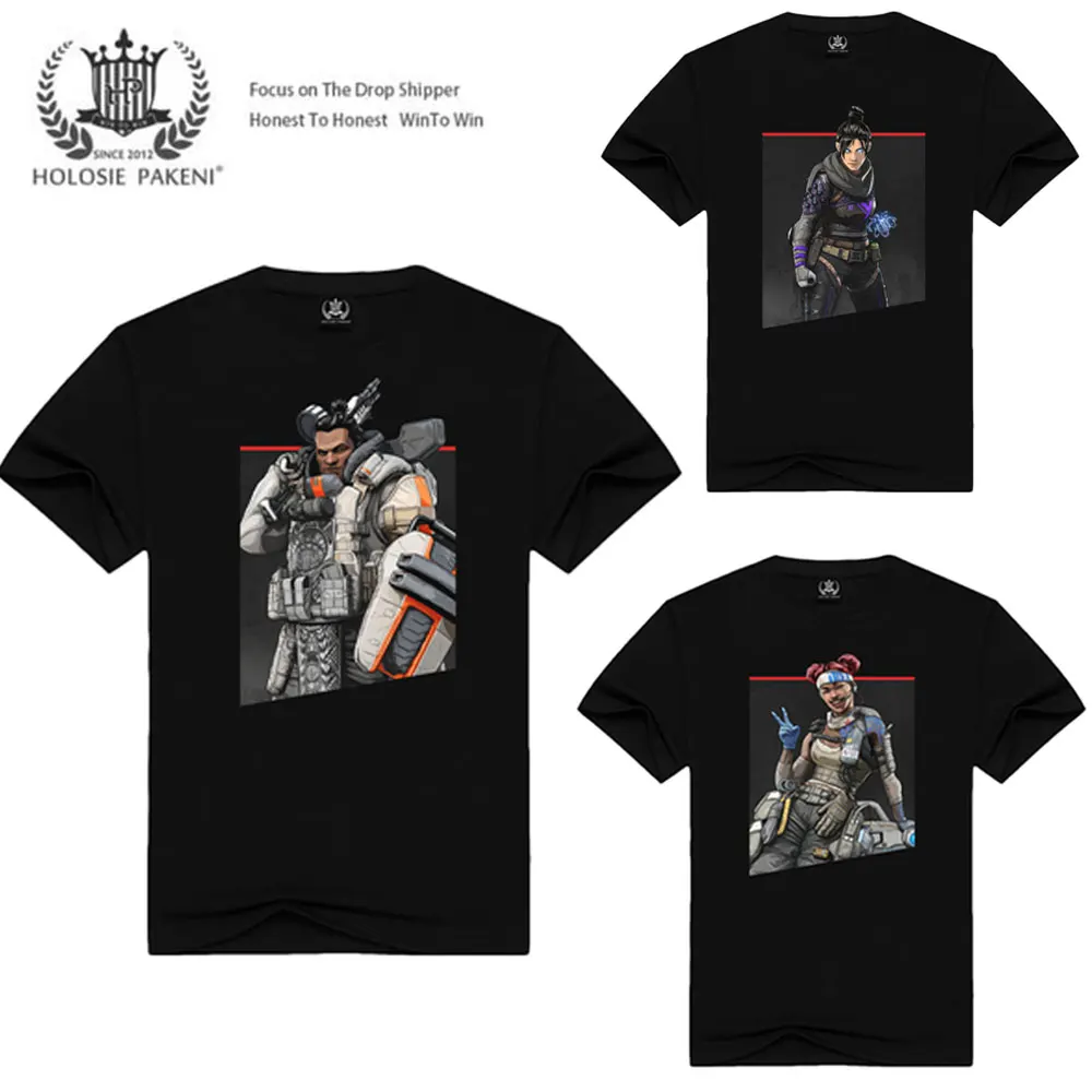 Dropshipping USA Size Apex Legends High Quality Men's T Shirt Black 100% Cotton Male Short Sleeve Tees Tops Couples T Shirts
Dropshipping USA Size Apex Legends High Quality Men's T Shirt Black 100% Cotton Male Short Sleeve Tees Tops Couples T Shirts