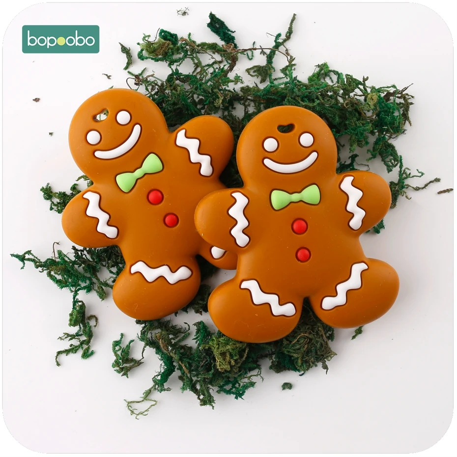 Bopoobo 1pc Baby Silicone Teether Silicone Gingerbread Man DIY Jewelry Nursing Accessories Bracelet Sensory Toys Baby Teether
Bopoobo 1pc Baby Silicone Teether Silicone Gingerbread Man DIY Jewelry Nursing Accessories Bracelet Sensory Toys Baby Teether