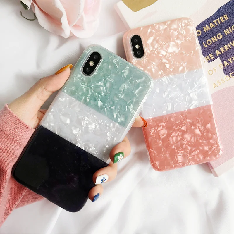 Crystal Phone Case For iPhone 6 6S 7 8 Plus Fashion Spliced Triple Candy Colors Case for iPhone XS Max XR X XS Soft Back Cover
Crystal Phone Case For iPhone 6 6S 7 8 Plus Fashion Spliced Triple Candy Colors Case for iPhone XS Max XR X XS Soft Back Cover