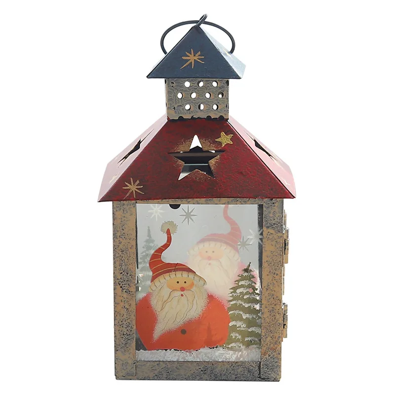 Santa Claus Wrought Iron Candlestick Decoration Creative Portable Wind Light Glass Candle Holders Christmas Decorations For Home
Santa Claus Wrought Iron Candlestick Decoration Creative Portable Wind Light Glass Candle Holders Christmas Decorations For Home