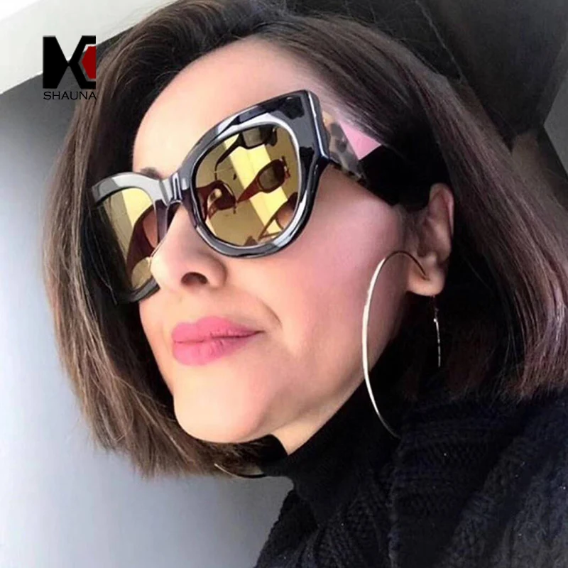 SHAUNA Fashion Mixed Color Leg Women Cat Eye Sunglasses Retro Men Gradient Lens Shades UV400
SHAUNA Fashion Mixed Color Leg Women Cat Eye Sunglasses Retro Men Gradient Lens Shades UV400