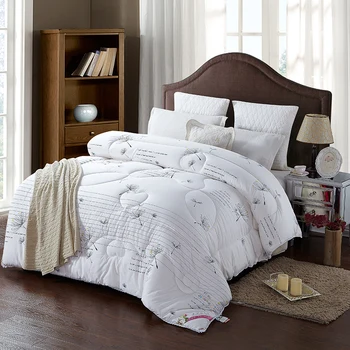 High Quality 100% Cotton Filling White Color Comforter Bedding Set Thick Winter Quilt Throw Blanket Duvet 
High Quality 100% Cotton Filling White Color Comforter Bedding Set Thick Winter Quilt Throw Blanket Duvet