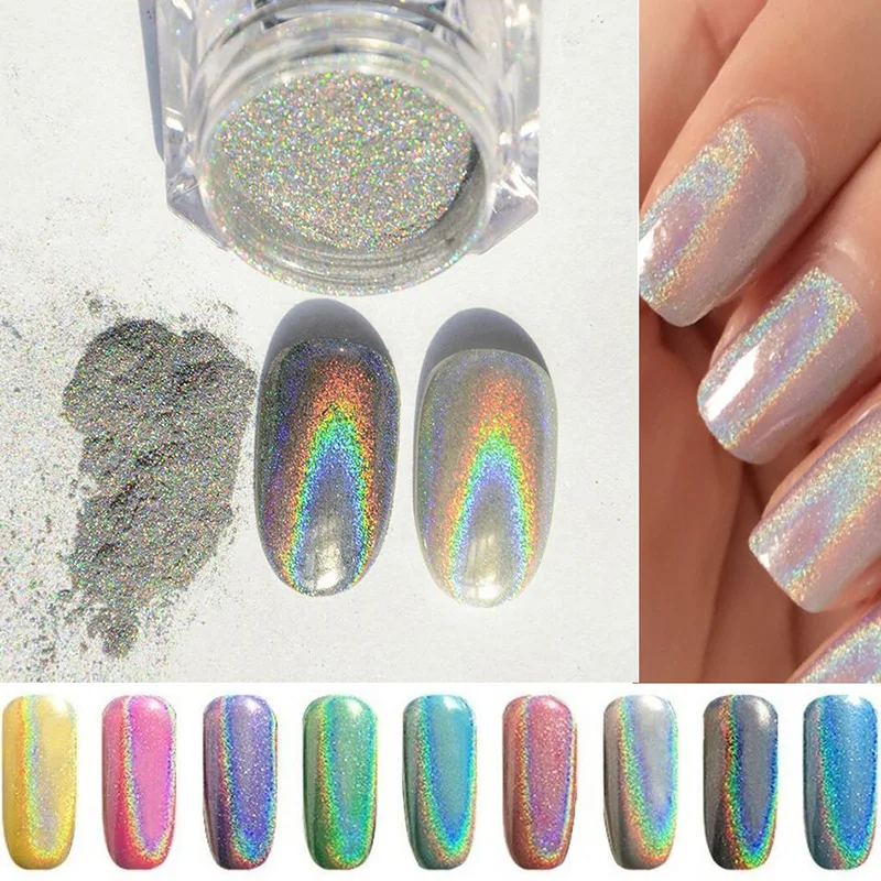 1g/Box Shiny Laser Nail Powder Holographic Rainbow Glitter Powders With Brush Manicure Pigments Nail Art Decoration
1g/Box Shiny Laser Nail Powder Holographic Rainbow Glitter Powders With Brush Manicure Pigments Nail Art Decoration