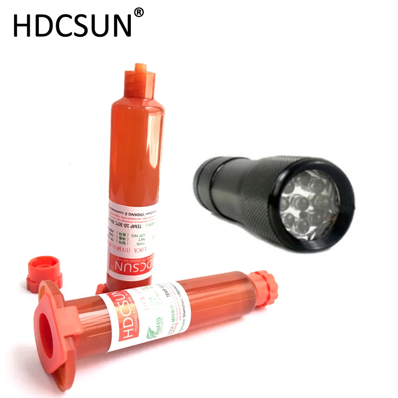 tp2500 uv glue UV Glue LOCA Liquid Optical Clear Adhesive + 9 LED UV Flashlight UV Curing light Adhesive for lcd repair
tp2500 uv glue UV Glue LOCA Liquid Optical Clear Adhesive + 9 LED UV Flashlight UV Curing light Adhesive for lcd repair