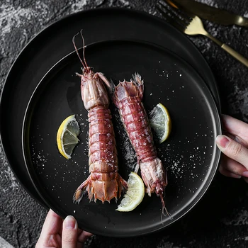 NIMITIME Japanese Style Ceramic Black Matte Western Steak Snack Plate Round Flat Plate Restaurant Dinner Plate Dish
NIMITIME Japanese Style Ceramic Black Matte Western Steak Snack Plate Round Flat Plate Restaurant Dinner Plate Dish