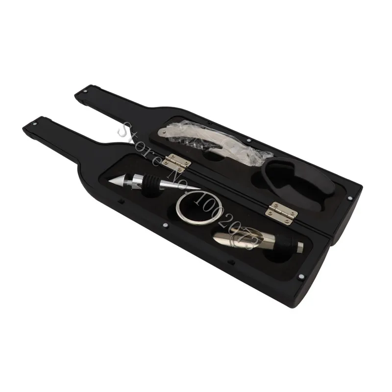 5Pcs/set Wine Bottle Corkscrew & Accessory Set Wine Tool Set Bottle-Shaped Holder Perfect Hostess Gift Bottle Opener
5Pcs/set Wine Bottle Corkscrew & Accessory Set Wine Tool Set Bottle-Shaped Holder Perfect Hostess Gift Bottle Opener