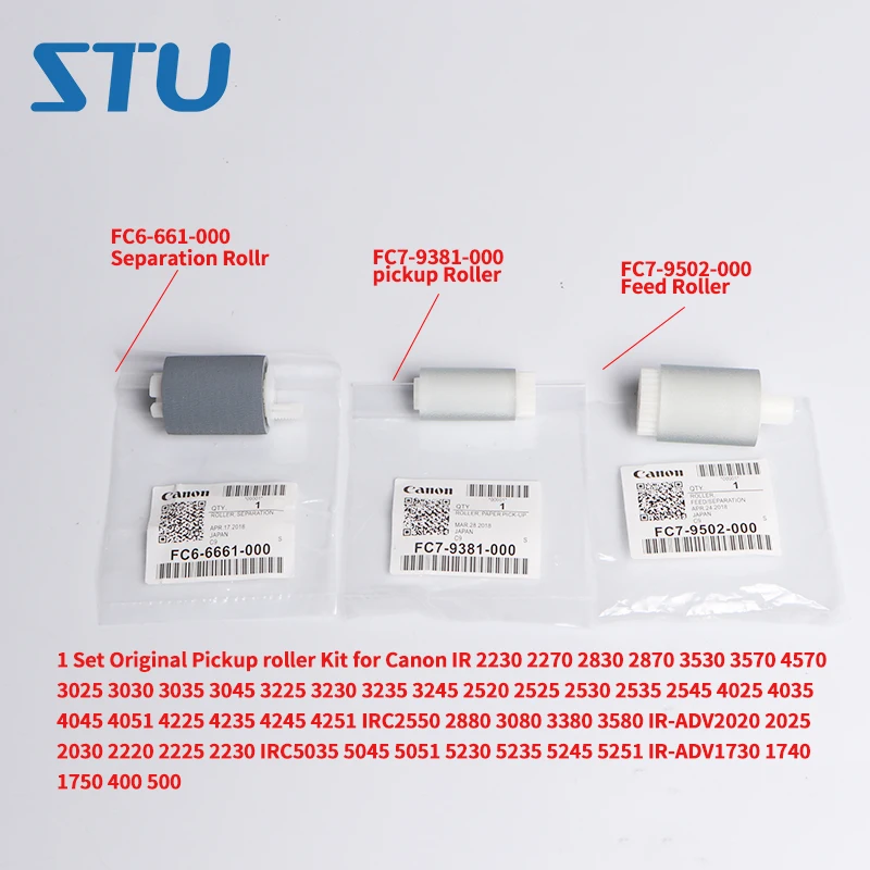 Оригинальный пикап-ролик для Canon IR C2550 C2880 C3080 C3380 C3580 IRC2550 IRC2880 IRC3080 IRC3380 IRC3580 IRC5035, 1 комплект, 3 шт.
Оригинальный пикап-ролик для Canon IR C2550 C2880 C3080 C3380 C3580 IRC2550 IRC2880 IRC3080 IRC3380 IRC3580 IRC5035, 1 комплект, 3 шт.