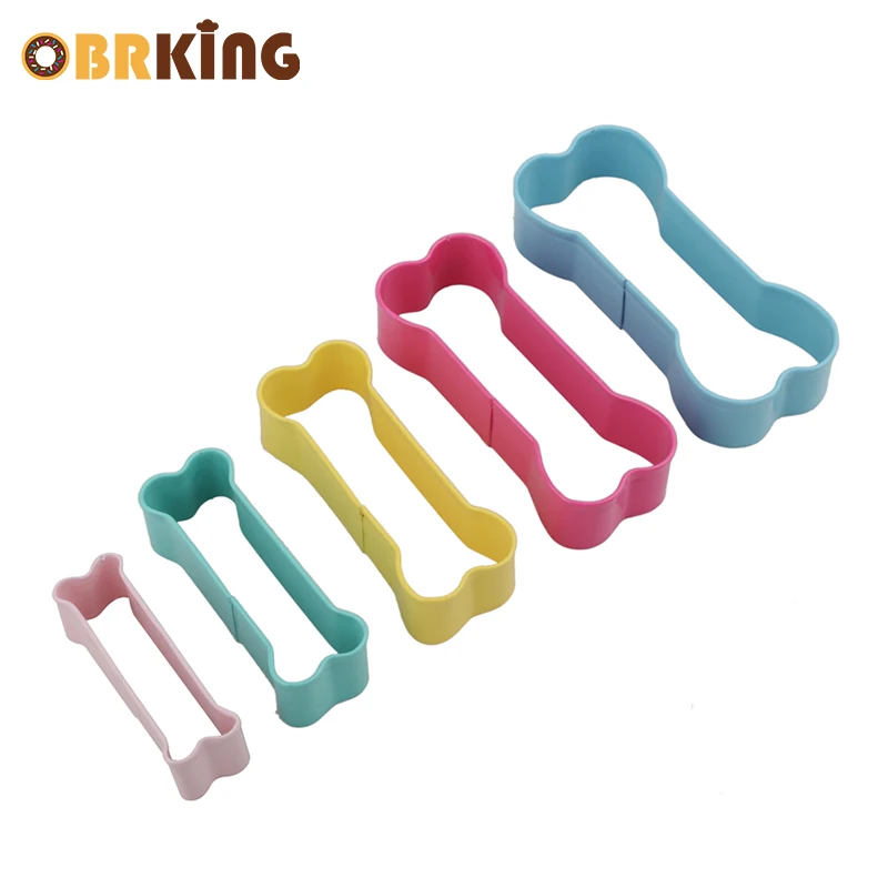 OBRKING 5pcs/Set Stainless Steel Dog Bone Colored Cookie Cutters Fondant Cake Biscuits Mold DIY Confectionery Baking tools
OBRKING 5pcs/Set Stainless Steel Dog Bone Colored Cookie Cutters Fondant Cake Biscuits Mold DIY Confectionery Baking tools