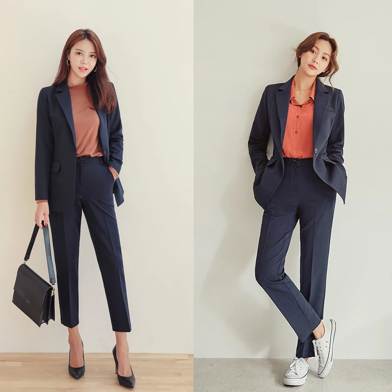 2 piece set women Spring and Autumn Fashion temperament loose British style office ladies business OL professional suit
2 piece set women Spring and Autumn Fashion temperament loose British style office ladies business OL professional suit