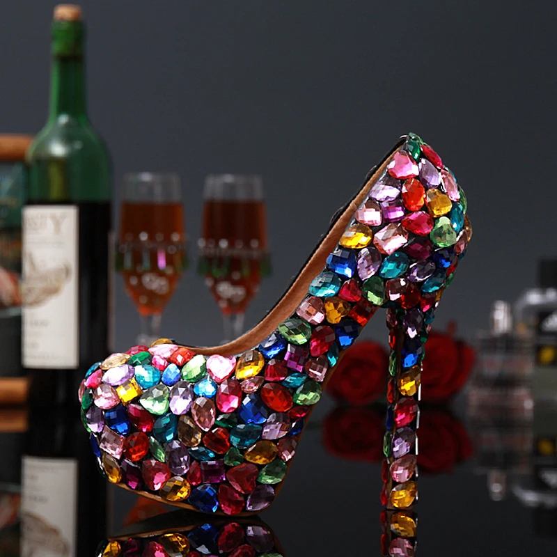 Round Toe Ladies Summer Sandal Shoes Woman Evening Party Pumps Multi Crystal Bridal High Heel Wedding Dress Shoes
Round Toe Ladies Summer Sandal Shoes Woman Evening Party Pumps Multi Crystal Bridal High Heel Wedding Dress Shoes