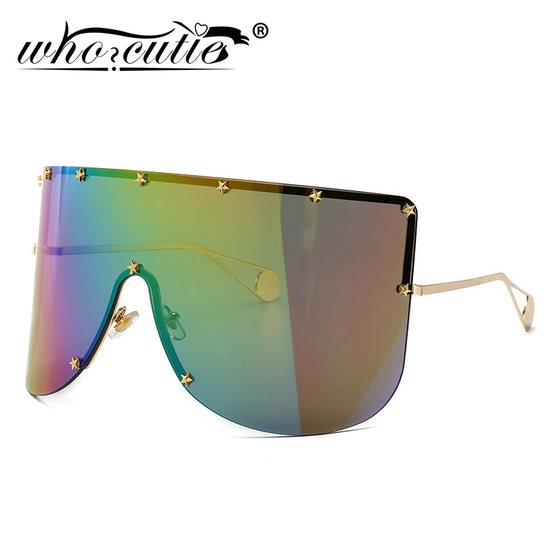 Women Oversized Goggles Sunglasses 2019 Brand Designer Female Mirror Coating Visor Mask Sun Glasses One Piece Shield Shades S008
Women Oversized Goggles Sunglasses 2019 Brand Designer Female Mirror Coating Visor Mask Sun Glasses One Piece Shield Shades S008