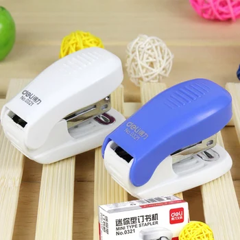 

Kawaii Manual Mini Stapler Set Office Accessories DIY Paper Binding Binder Book Stapler School Stationery Supplies deli-0321