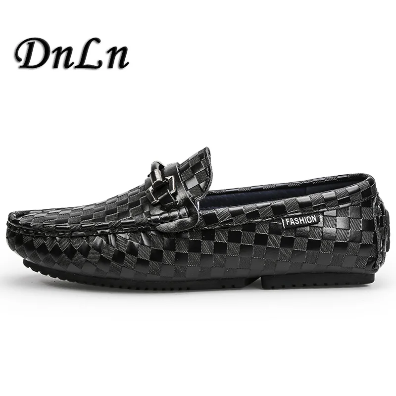 Genuine Leather Mens Loafers Fashion Handmade Moccasins Cow Leather Men Flats D50