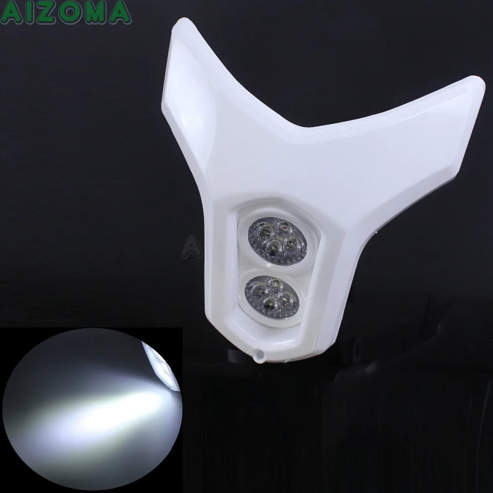 Dual LED Motocross Headlight Universal StreetFighters Twin Head Lamp Fairing For Honda XRM CRF XR 125 250 350 MXC KLX DRZ TW WR
Dual LED Motocross Headlight Universal StreetFighters Twin Head Lamp Fairing For Honda XRM CRF XR 125 250 350 MXC KLX DRZ TW WR