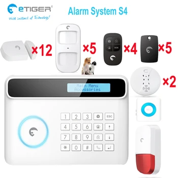 Original etiger security system wireless 433mhz signal set with Pet immune motion detector home security alarm gsm
Original etiger security system wireless 433mhz signal set with Pet immune motion detector home security alarm gsm
